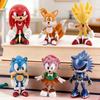 6-18Pcs Sonics Figure Tails Werehog Action Figures Knuckles Doll Dr. Eggman Cartoon Figurines Collectible Dolls Hedgehog Toy