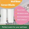 82MM Height Baseboard Corner Blocks Inside and Outside Corners Self Adhesive Wall Base Moulding Trim Connector Skirting Board