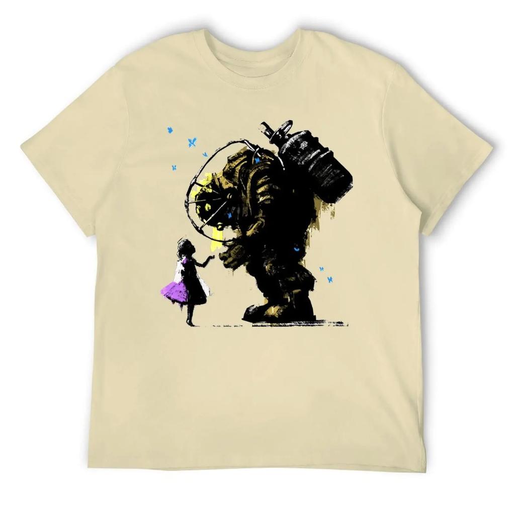 Bioshock Ll Always Protect You Essentia T-shirt Round Neck Movement Funny Joke Top Tee Novelty Travel Eur Size