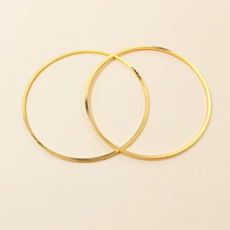 10pcs 60mm 80mm Brass Closed Ring Earring Wires Big Hoops Pendant Connectors Rings For DIY Jewelry Making Supplies Accessories