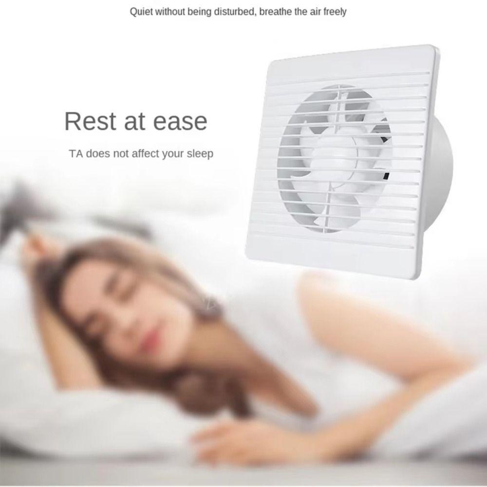 Extracteur Silencieux Ventilateur de Ventilation Faible Bruit Facile à Installer Ventilateur Mural Utilisation Toilettes