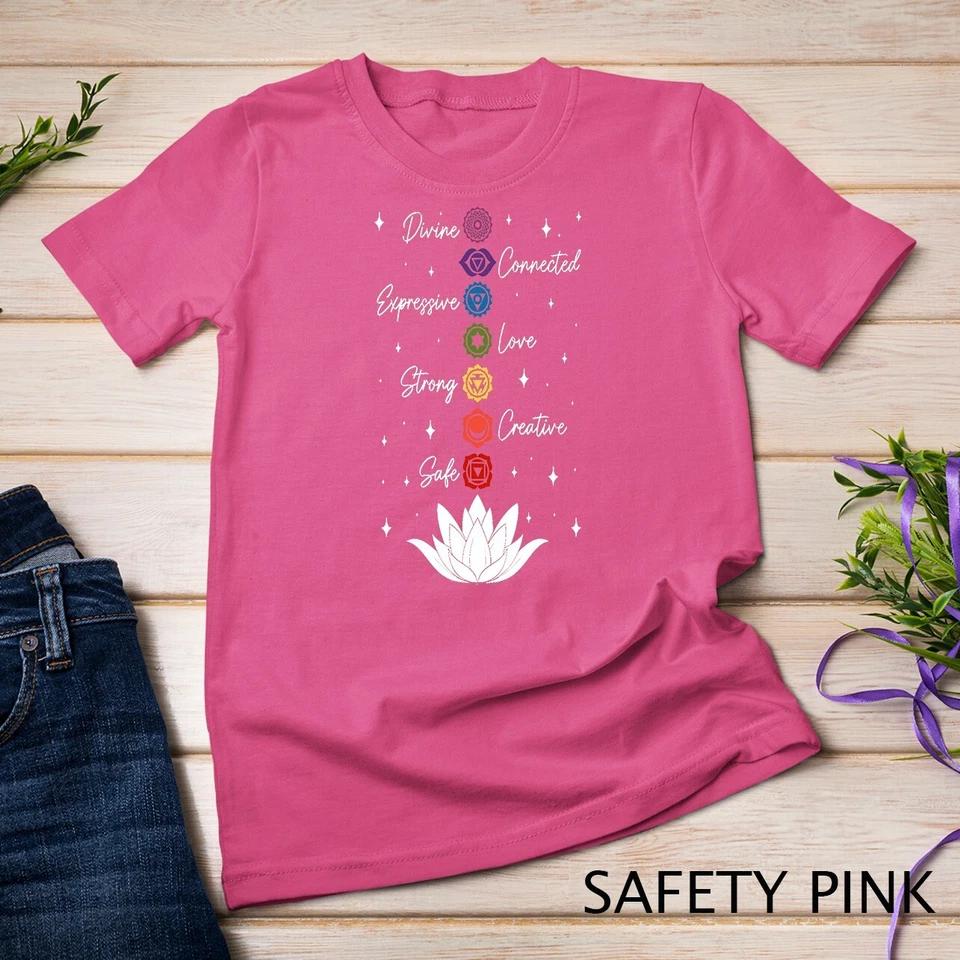 Chakra Lotus Flower Yoga Buddhism Meditation Spiritual T-Shirt Unisex T-shirt 8 3XL