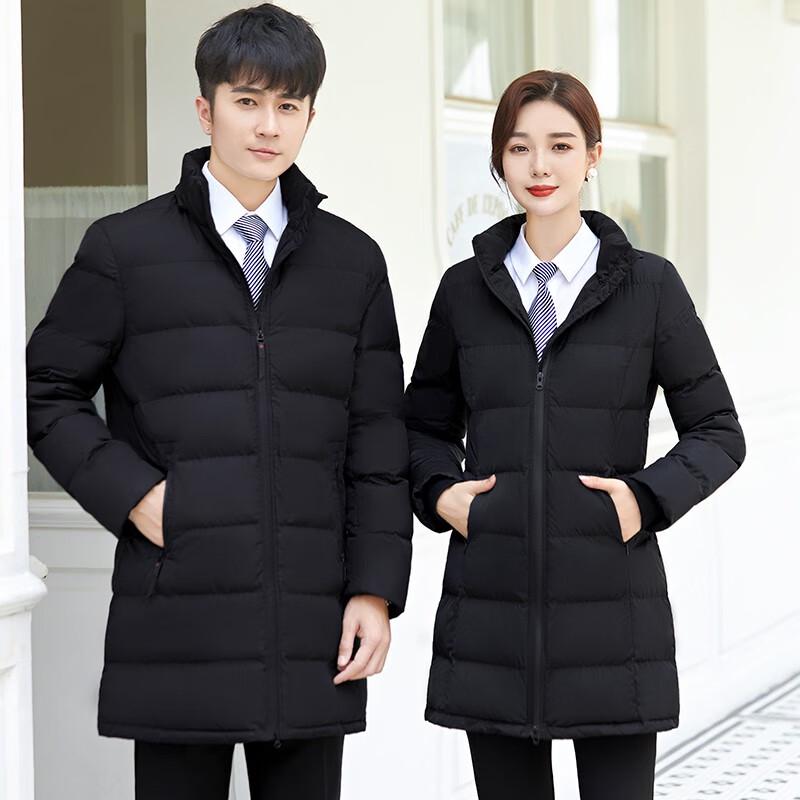 Troloman Unisex Mid-Length Hooded Padded Winter Jacket S
