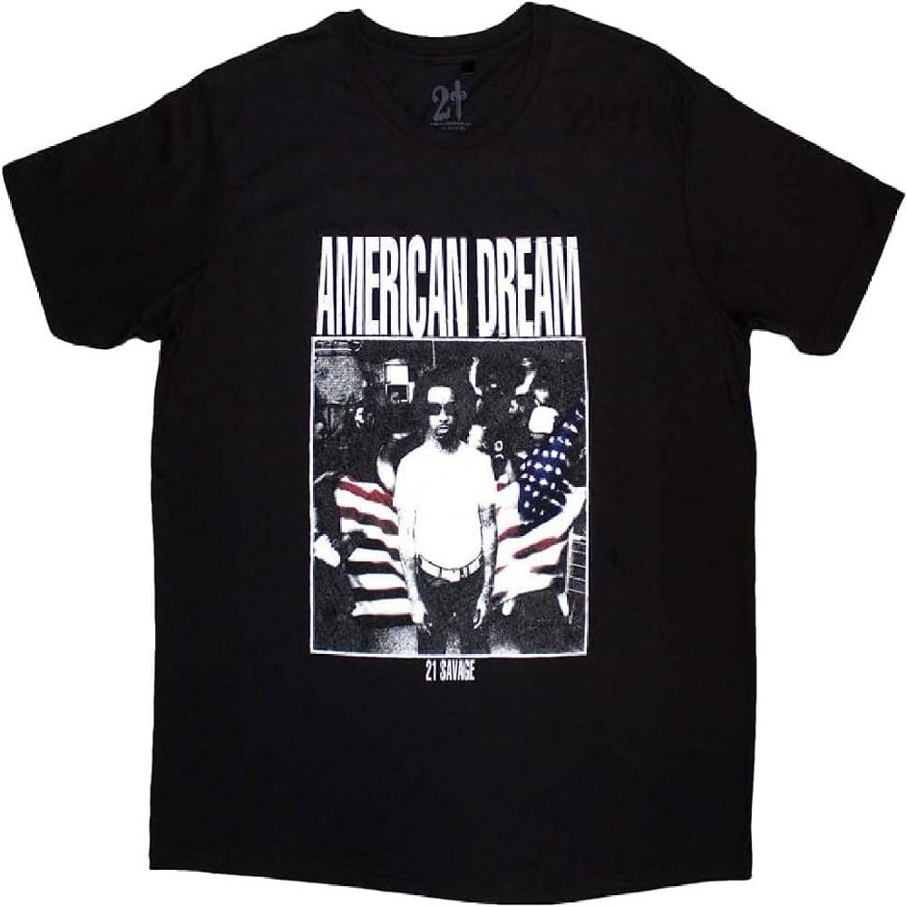 Футболка 21 Savage American Dream XXXXXL чёрный