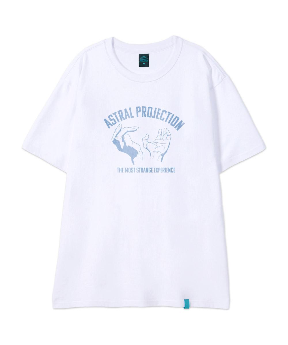 Astral Projection [Astral Hands] Cotton Loose Fit Short Sleeve T-Shirt_White M