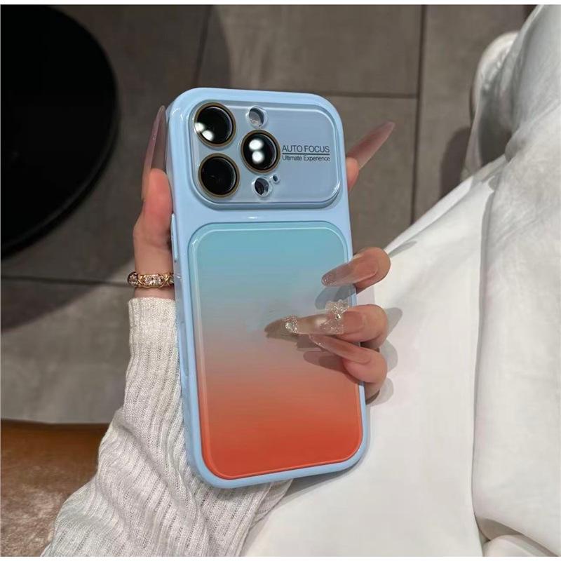 Premium Acrylic Gradient iPhone 17 Case with Full Coverage for 16 Pro Max Lens