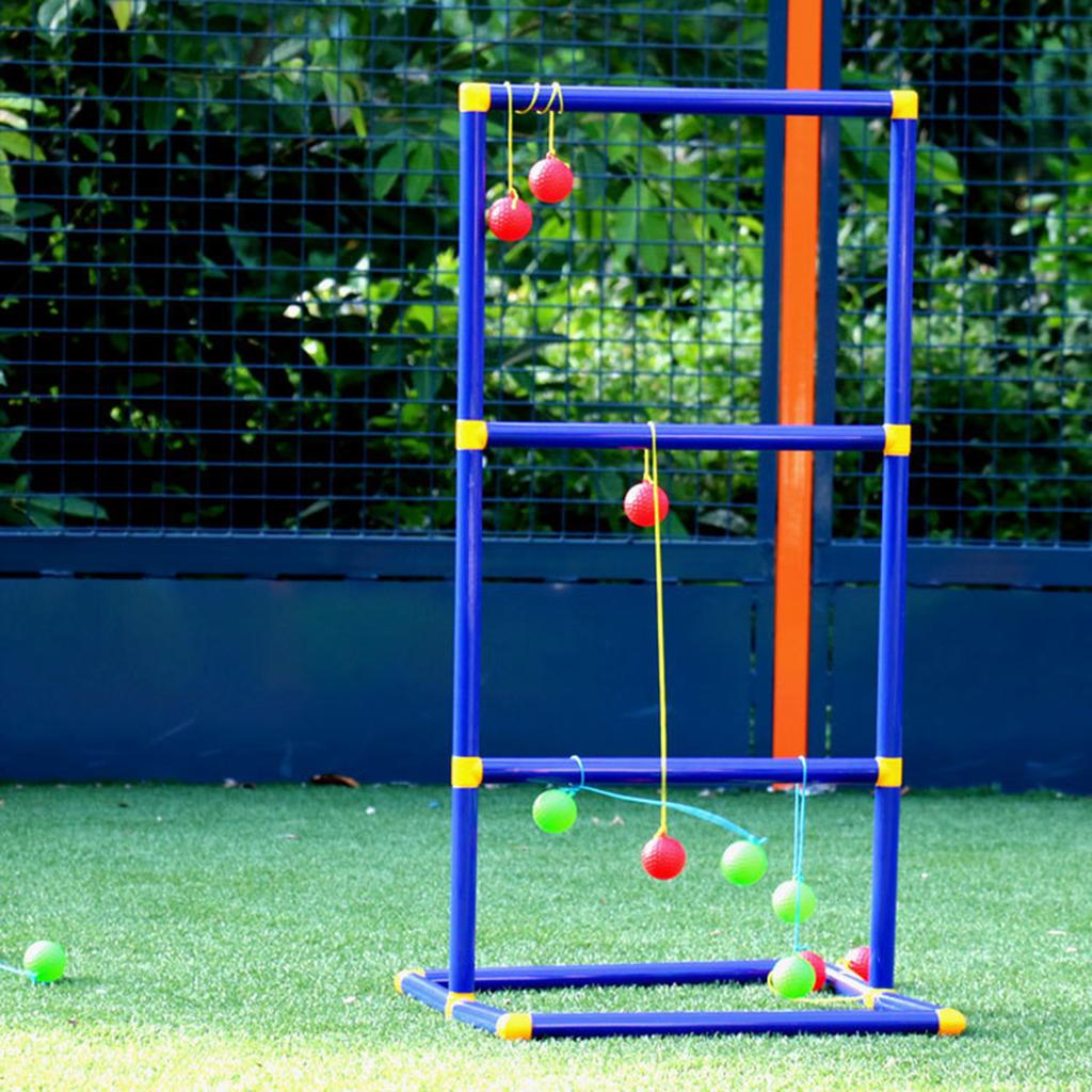 Sada hry Ladder Ball Toss pro trávník, dvorek, rodinnou interaktivní hru, dětský stojan na ladder golf, přenosná vnitřní/venkovní sportovní hra