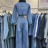 Lässiger Damen-Frühlings-Denim-Jumpsuit mit stilvollem Nischen-Design