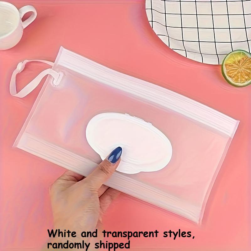 

Portable Wet Wipe Pouch - Lightweight EVA Tissue Holder, for Easy Carry, For Bathroom and Home, Bathroom Essentials|Wipes Case белый