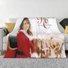 Mariah Carey Singer Christmas Gift Blankets Soft Warm Flannel Throw Blanket Cover for Bed Living Room Picnic Travel Home Sofa