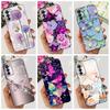 Pour Motorola Moto G42 Coque XT2233-2 Silicone Souple Noir Housse Élégante Fleur Papillon Coque de Téléphone Pour Moto G42 G 42 MotoG42 Étui