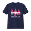 Cute Gnomes Support A Survivor Of Breast Cancer Awareness T Shirt Vintage Washed Casual Breathable Stretched Graphic Versatile