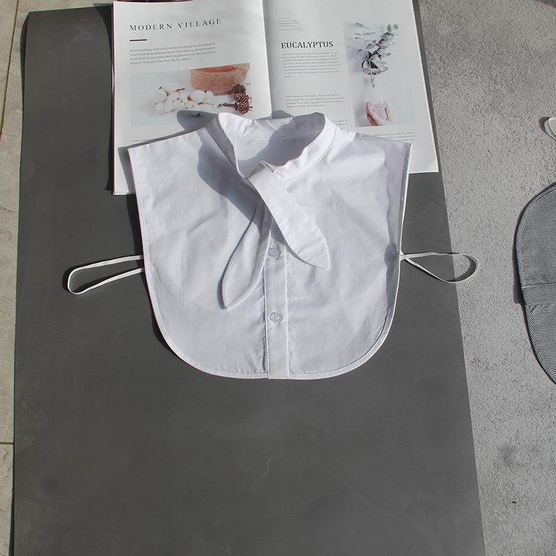 

Воротник-бабочка на шнуровке, женский универсальный хлопковый воротник с цветочным рисунком, воротник рубашки, воротник свитера