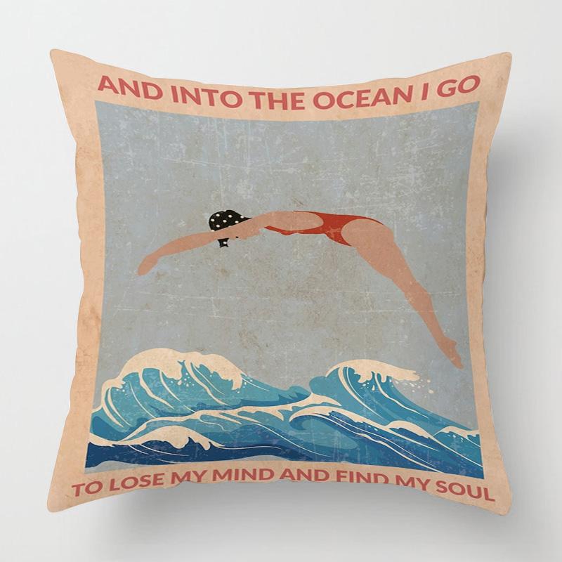 Nordic Style Abstract Art Figure Pillow Case 40x 40cm Living Room Sofa Decorative Cushion Cover Room Decorative Aesthetics