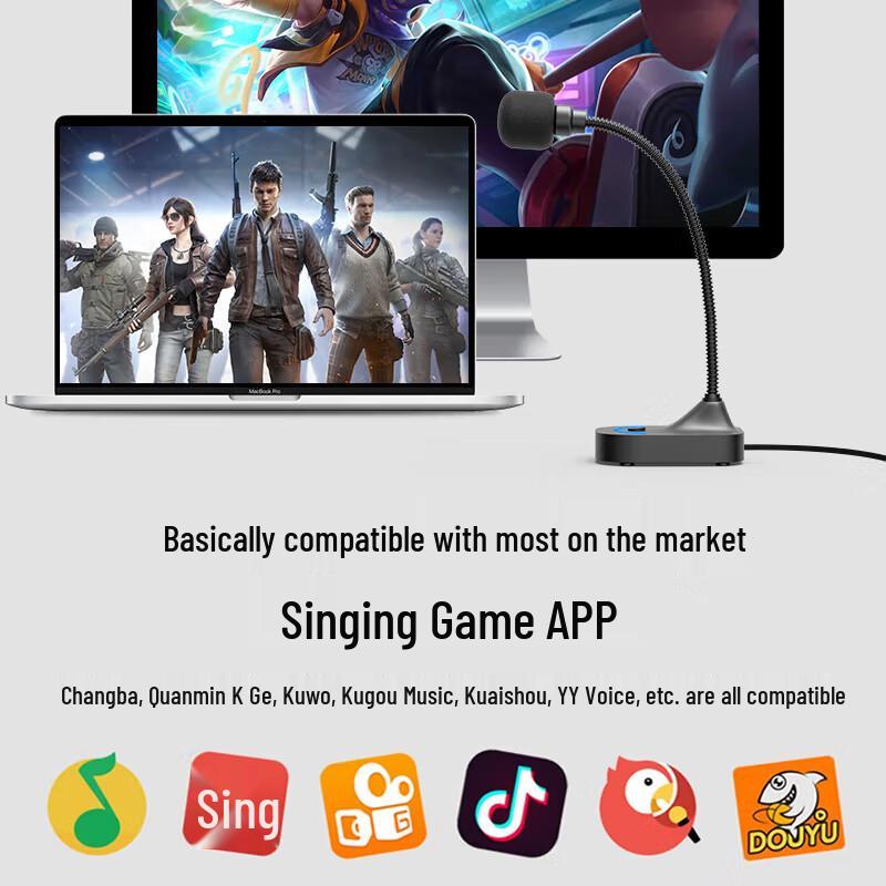 Soaiy MK28 USB Desktop Gooseneck Microphone