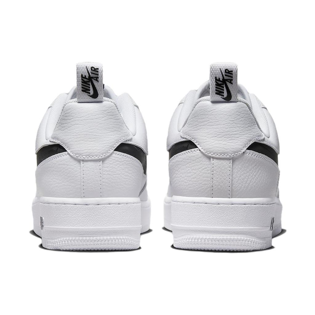 New Nike Air Force 1 07 LV8 Reflective Swoosh   White Black FV1320-100