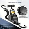 2 Stück Automatische Einziehbare Ratsche Zurrgurte 1500lbs 3,3m Heavy Duty Gepolsterter Griff Sichere Ladung Motorrad Gepäck