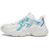 Anta All Over Victory Cushioning, Wear Resistant Low Top Chunky Sneakers Women's White Blue 122018882-1