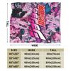 JoJos Bizarre Adventure japan Anime  Merch Blanket Warm Cozy Fluffy  Throw Blankets for Couch Multi-size Throws And Blankets