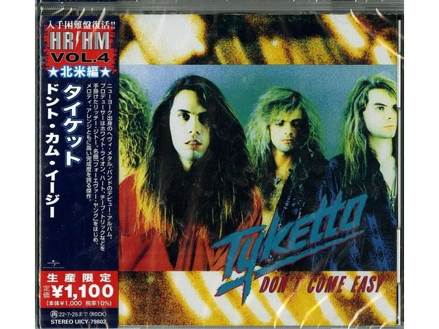 CD DON'T COME EASY Limited Edition TYKETTO UICY-79802 HR/HM VOL.4 North America