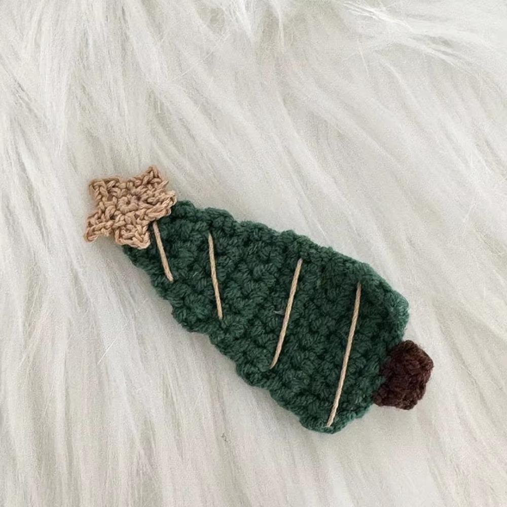 Christmas Tree Headdress Clip Wool Barrettes Duckbilled Hair Accessories Hair Clips Christmas