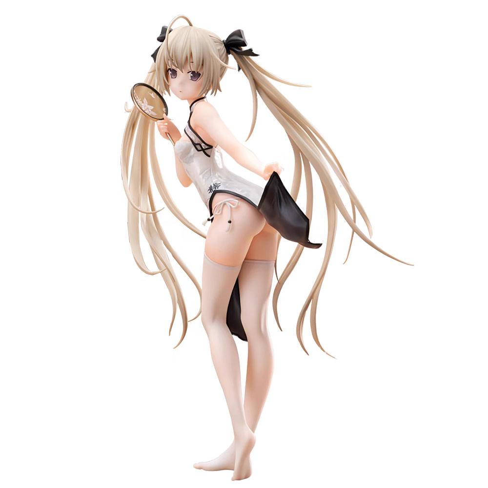 22CM Anime Yosuga No Sora Kasugano Sora Figure China Dress Style Cheongsam Cute Model Toy Girl Gift Collection Ornaments PVC