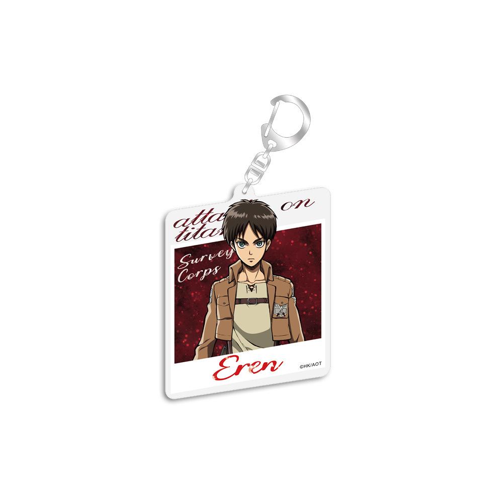 Authentic Attack on Titan Acrylic Keychain Pendant - Levi, Mikasa, Eren