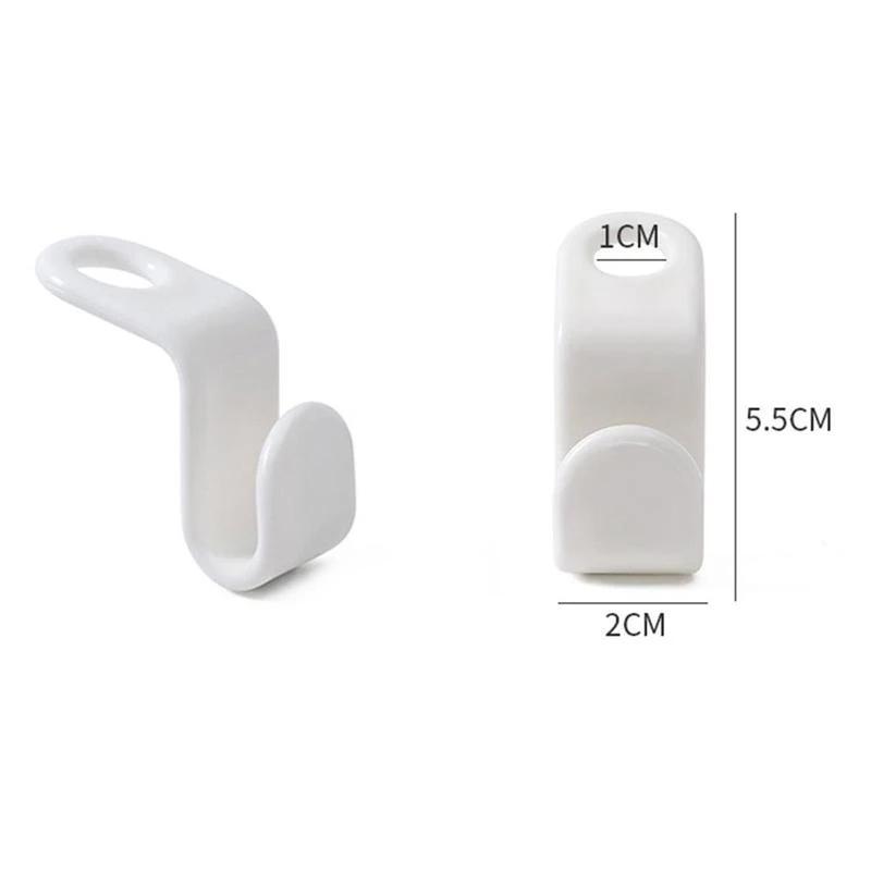 10Pcs  Wardrobe Rails Double-sided Organizer Storage Linking Hooks Connect Closet  Clothes Hanger Connecting Hook for Hanger