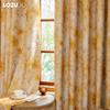 1PC LOZUJOJU Nordic Pastoral Style Yellow Printed Curtains Fully Blackout Curtain for Bedroom Living Room Balcony Window for Home Decor