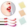 50-Pack Portable Flocked Cotton Lipstick Applicator Brushes with Hollow Handles