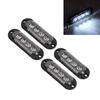 4Pcs Truck Side Lights High Brightness 3000K IP65 Waterproof LEDs Easy Installation Truck Emergency Flash Light 12‑24V