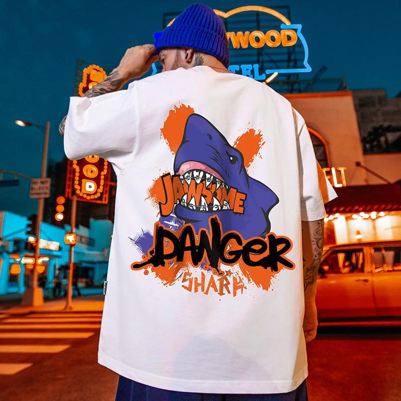 Oversized Men's Cotton T-shirt Short Sleeve Tee Summer Breathable Hip Hop Streetwear Y2k Tops Graphic T Shirts Harajuku Clothing