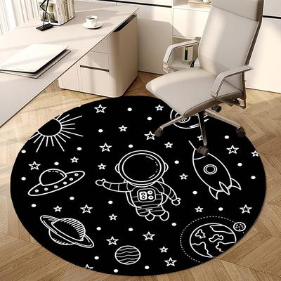1pc Office Carpet Chair Mats Space Adventure Perfect for Decorating Office Chairs, Living Rooms, Or Bedrooms