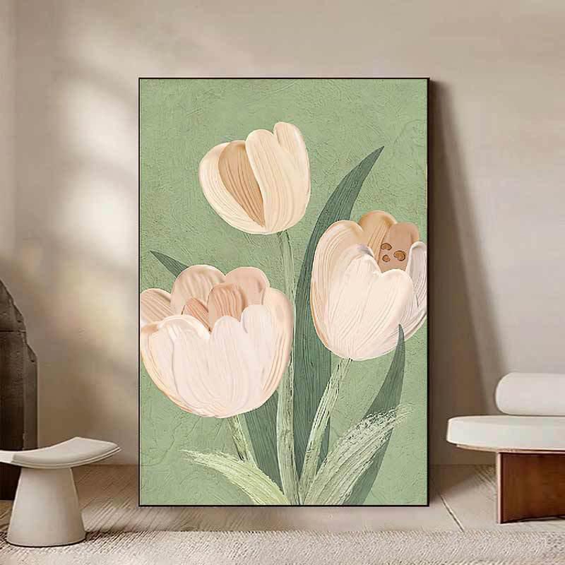 

Скандинавский шикарный цветок, холст, картина, настенное искусство, абстрактные цветочные постеры с морским пейзажем и принты для гостиной, украшения дома, Cuadros 20x30cm (8X12 inch)