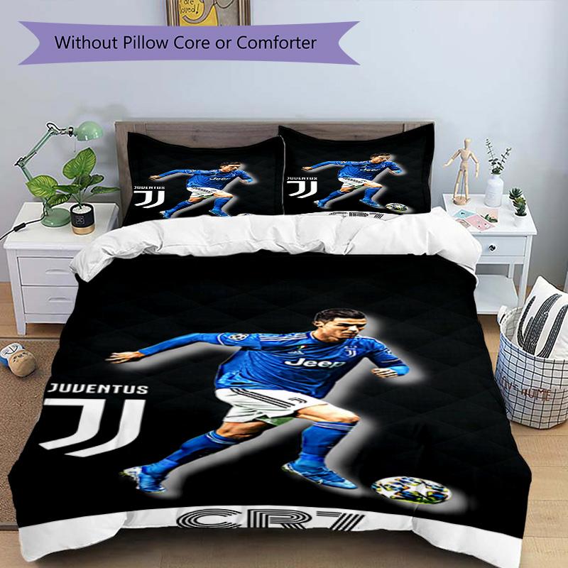 Ronaldo's Devil's Arrival Bedding Set, Breathable Duvet Cover with Pillowcases, Soft Bed Linen for Bedroom Home Decoration, Perfect Festival Birthday