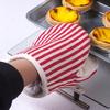 1 Stück Gestreifte Einfache Haushaltsküche Ofenhandschuhe Hohe Temperaturbeständigkeit Mikrowellenhandschuhe Dick Anti-Verbrühung Backhandschuh