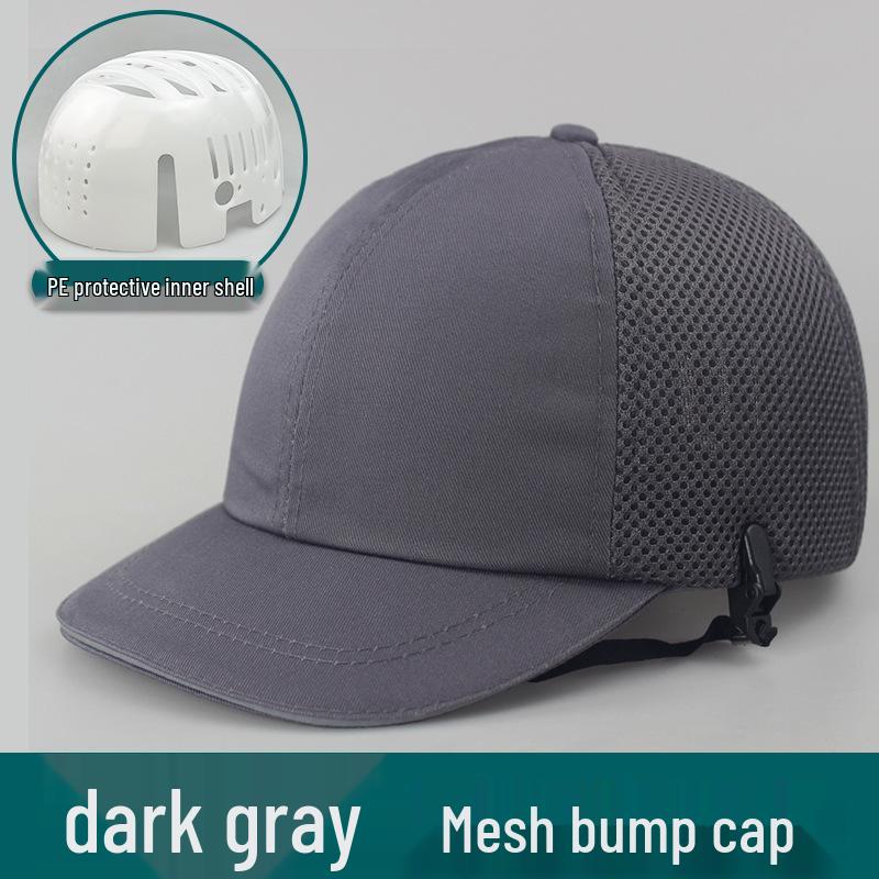 Lightweight Breathable Anti-Collision Bump Cap with Plastic Inner Shell for Construction