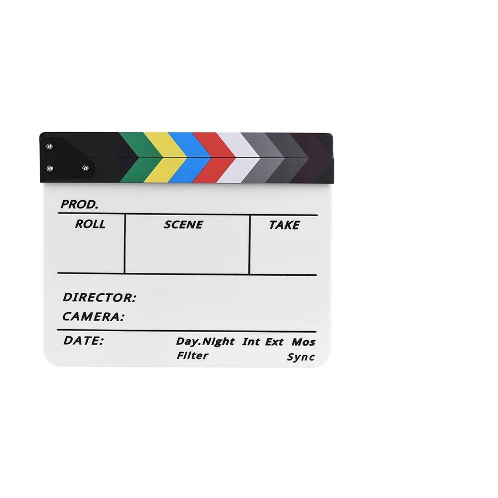 Photography Ornaments Regisseur Scene Clapperboard Acrylic Video Film Clapboard  TV
