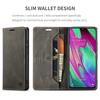 Premium Vintage Leather Wallet Case for Samsung Galaxy A40 - RFID Blocking, Flip Cover with Card Slots (4 Colors)