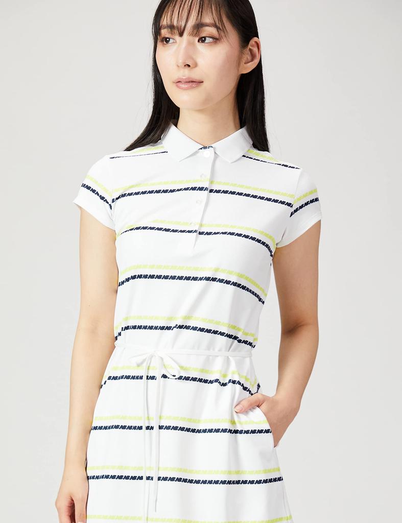 Rochie de golf cu mânecă scurtă Quick 0 [New Balance] (Absorbant de apă, Uscător, Elastic) / Pentru femei / 012-2124504 030_Alb [S]