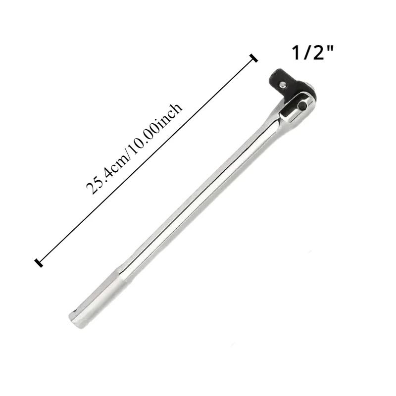 

Heavy-Duty Breaker Bar 1/2 180° Rotating Rust Busting Stuck Nut Slayer Drive Professional Tool Torqueimeter Mechanical Tool