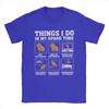 Awesome Things I Do In My Spare Time Capybara T-Shirts for Men O Neck  T Shirts Short Sleeve Tees Summer Clothing