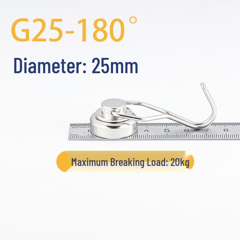 Strong Neodymium Rotating Hook: Powerful No-Drill Magnetic Mount