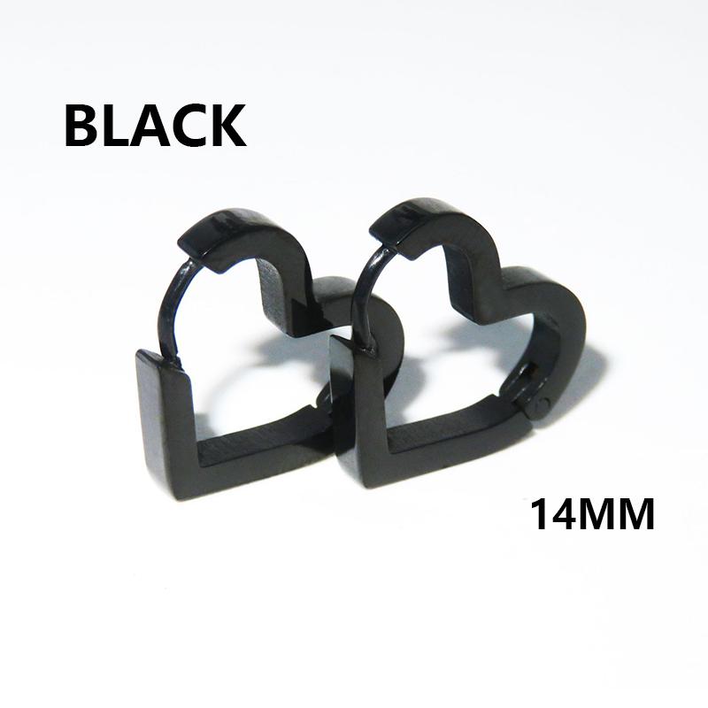 1 Pair Unisex Punk Rock Geometric Triangle Stainless Steel Earrings Women Men Piercing Push-Back Clip Ear Rings Party Zircon