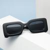 Square Jelly Sunglasses Trendy Concave Shape Photo Square Sunglasses