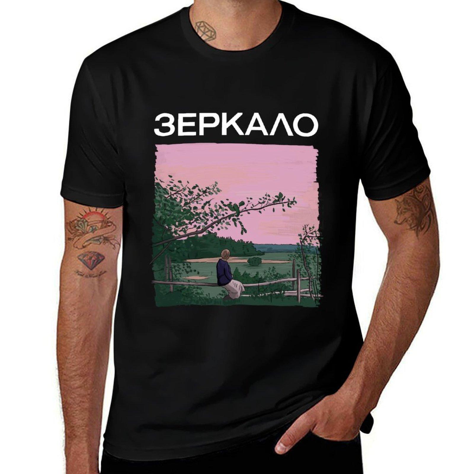 t Title shirts Tarkovsky s The man Andrei t T-Shirt Mirror graphic shirt with designer M