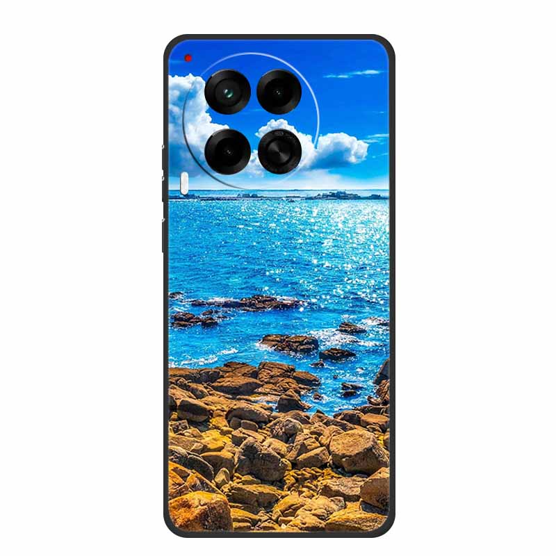 6.78" For Tecno Camon 30 Case Fashion Marble Black Silicone Soft TPU Back Cover Cases For Tecno Camon 30 5G Premier Phone Case