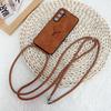 Luksusowe Etui z Paskiem Na Samsung Galaxy S25 Ultra S24 FE S21 S22 S23 Plus A56 Smycz Crossbody Skóra PU Jelonek Miękki Silikonowy Pokrowiec
