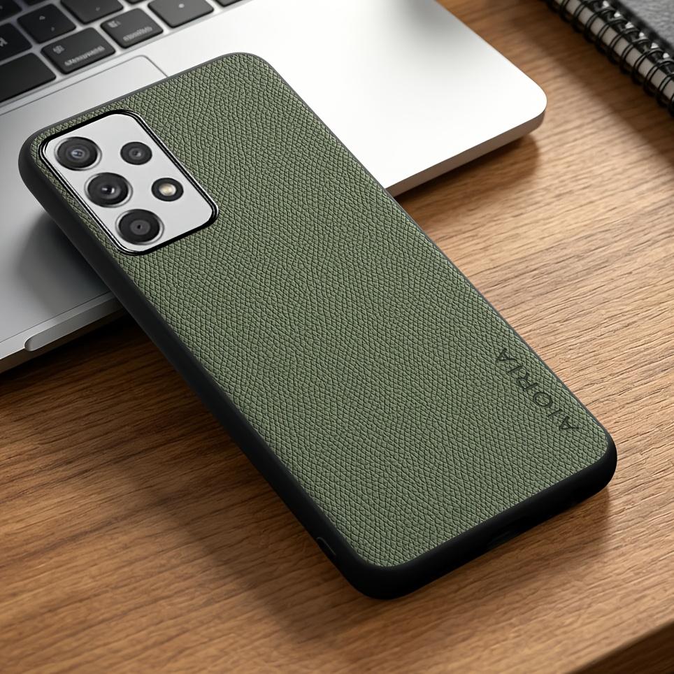Phone Case: for Samsung for Galaxy A13 A23 A33 A53 A73 Case Solid Color Elegant Synthetic Leather Stylish Phone Case