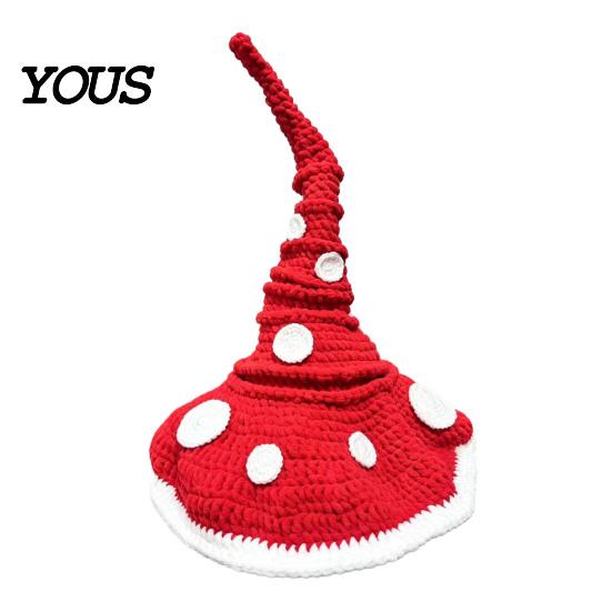 Knitting Supplies for Beginners Crochet Twisted Witch Hat DIY Kit, Fall Halloween Stress Relief Handicraft Projects Handmade Craft Kit Adults, Autumn